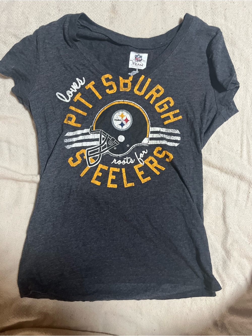Team NFL Pittsburgh Steelers Womens Graphic Tee